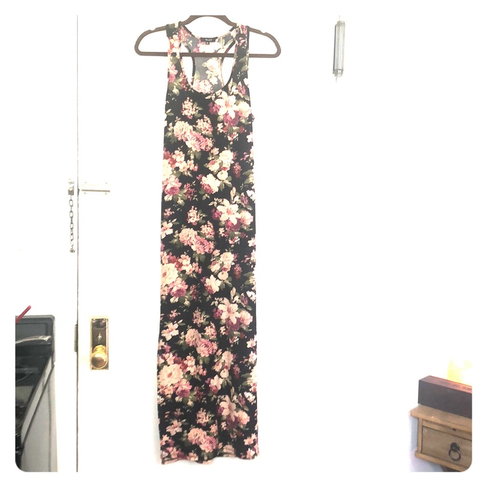 Floral print maxi dress